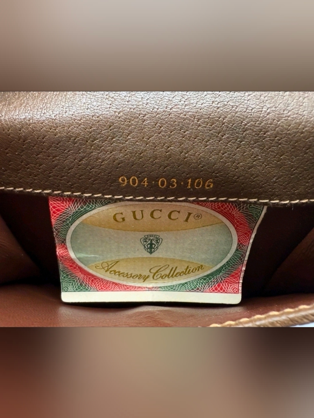 Gucci Beige GG Canvas & Leather Bifold Wallet with Web Stripe - Picture 4 of 10
